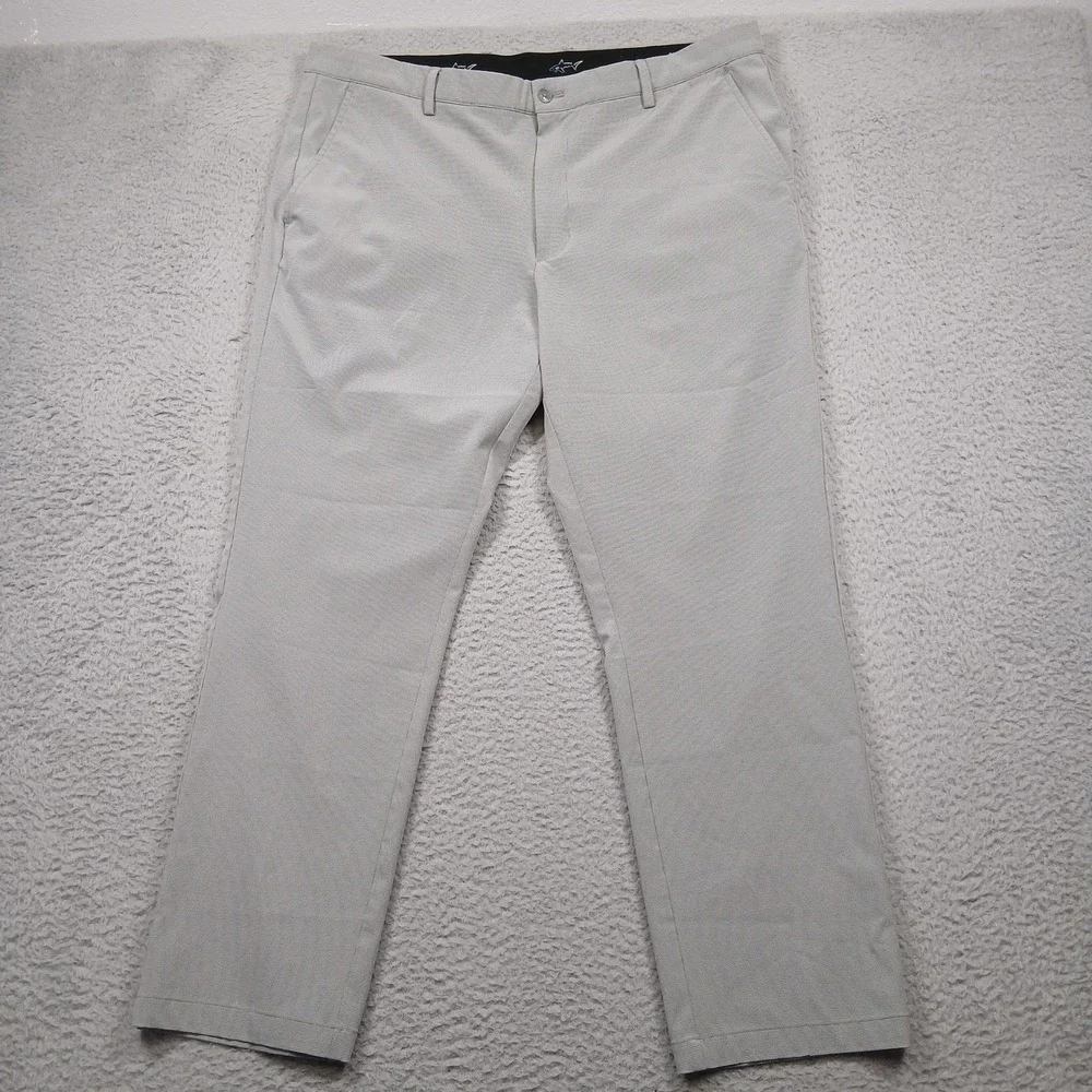 Greg Norman Shark Golf Pants Mens 38x29 Gray‎ Stretch Performance